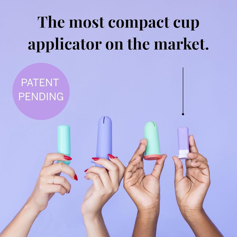 Pixie Cup 2 Menstrual Cups and Applicator Bundle - No Metals or Toxins - 100% Medical-Grade Silicone - Softest Reusable Period Cup - Inserts Like a Tampon - Capacity of 4 and 6 Tampons - Image 5